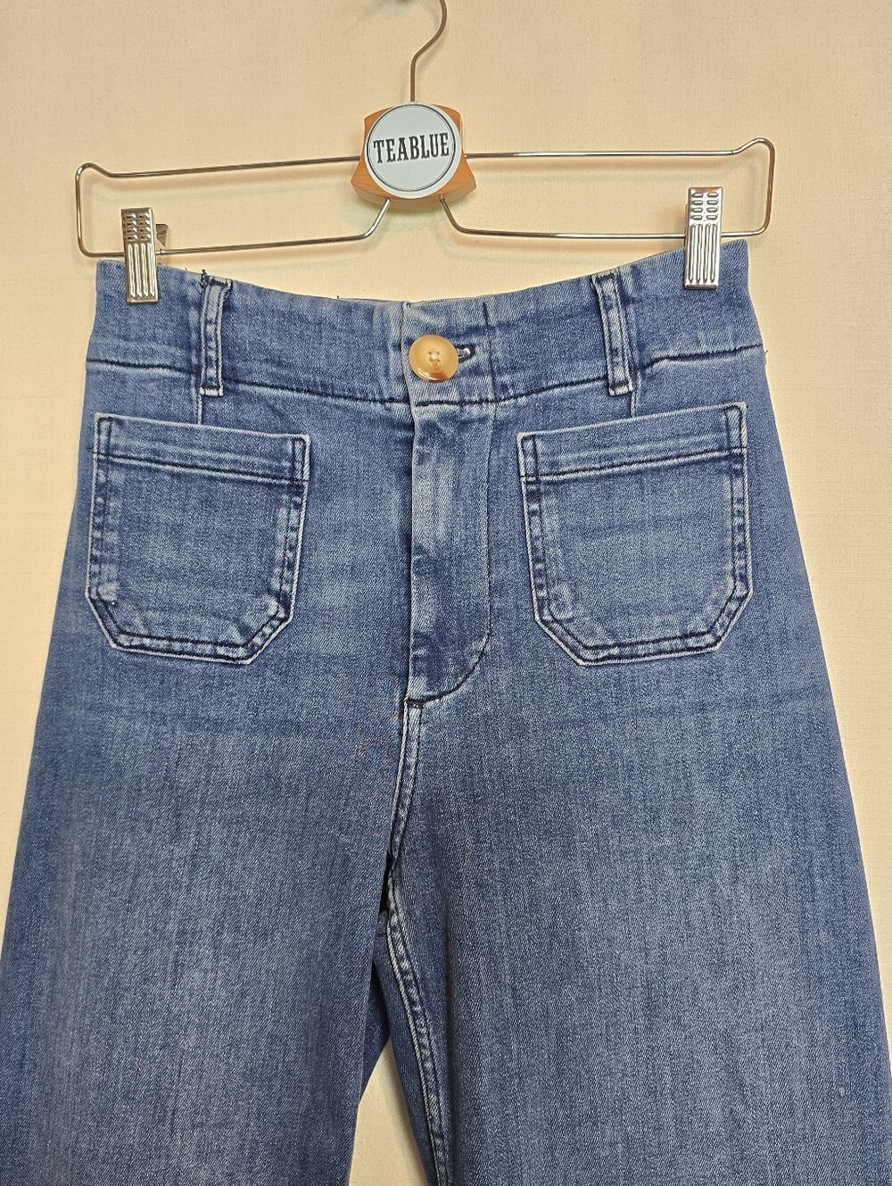 Maeve The Colette Crop High-Rise Wide-Leg Jean 26 Anthropologie Denim - Picture 7 of 12